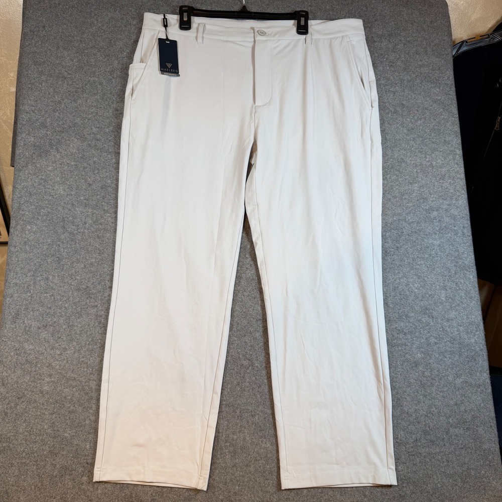 Maelreg Proflex Performance Pants Mens 40x30 Misty Grey Golf Stretch UPF 30+ NWT
